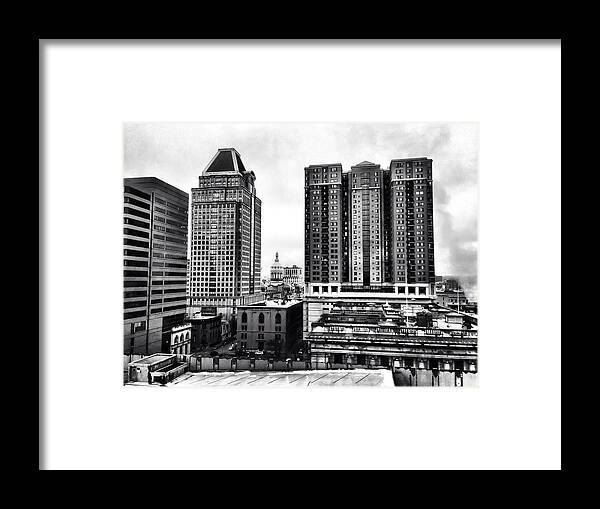 Baltimore Framed Print featuring the photograph Uptown Baltimore by Chris Montcalmo