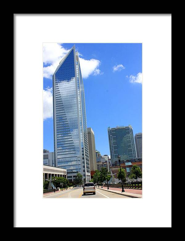 Portrait Framed Print featuring the photograph Uptown Looking Up by Morgan Carter