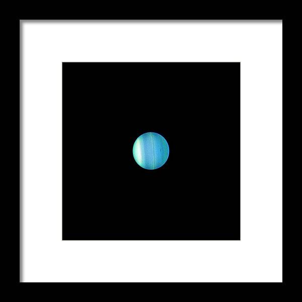 Uranus Framed Print featuring the photograph Uranus by Nasa/esa/l. Sromovsky And P. Fry (university Of Wisconsin-madison), H. Hammel (space Science Institute), And K. Rages (seti Institute)/science Photo Library