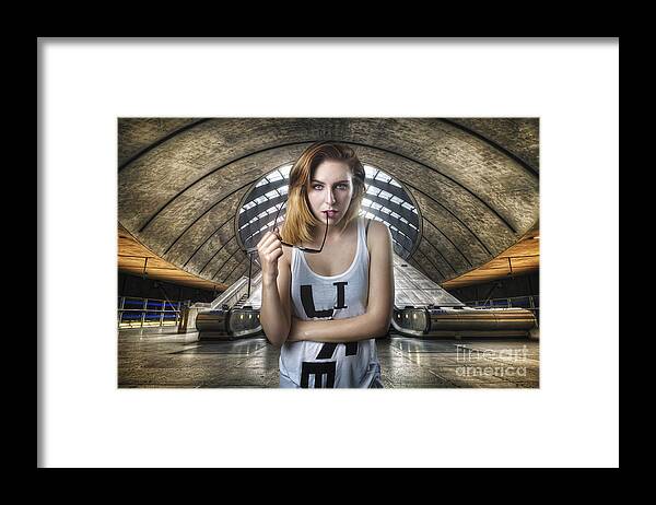 Yhun Suarez Framed Print featuring the photograph Urban Angel 4.0 by Yhun Suarez