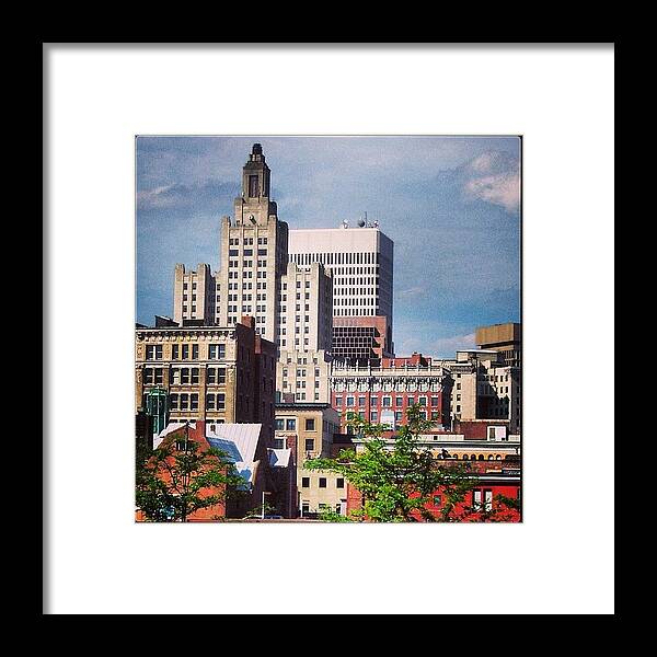 Architecture Framed Print featuring the photograph Urban Jumble by Jason Fourquet
