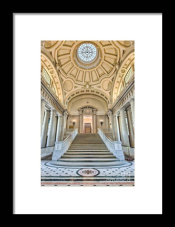 Clarence Holmes Framed Print featuring the photograph US Naval Academy Bancroft Hall I by Clarence Holmes