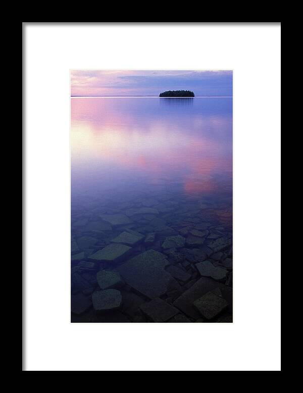 Blue Framed Print featuring the photograph USA, Michigan, Upper Peninsula, Picnic by Jaynes Gallery