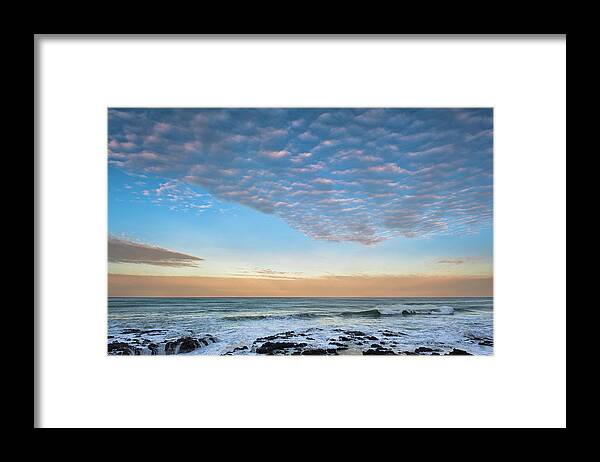 Snow Framed Print featuring the photograph Usa, Oregon, Lincoln County, Cape by Gary Weathers