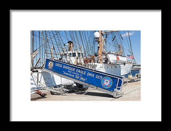 Clarence Holmes Framed Print featuring the photograph USCG Barque Eagle II by Clarence Holmes