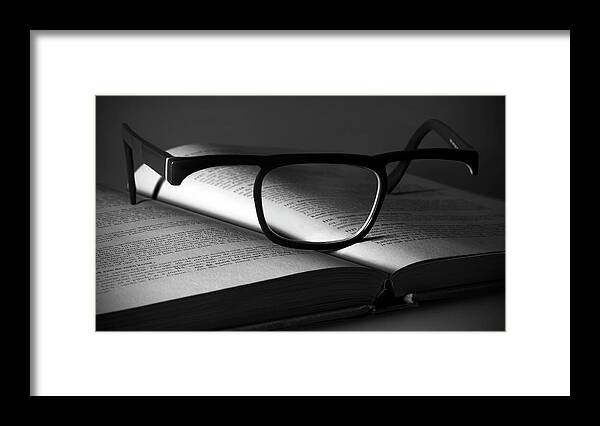 Glasses Framed Print featuring the photograph Useless Series - The Glass by Wieteke De Kogel