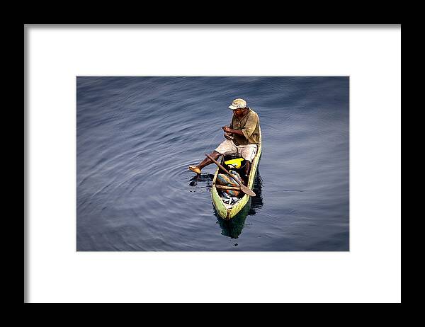 Fishing Framed Print featuring the photograph Using a toe as a fishing pole. by Gregory Daley MPSA