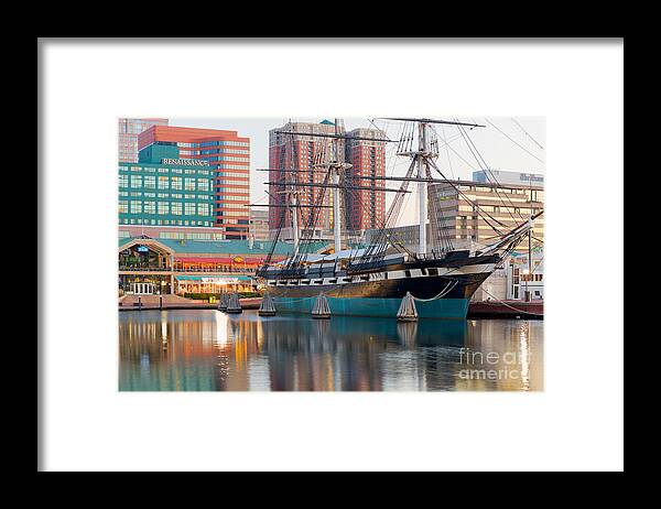 Clarence Holmes Framed Print featuring the photograph USS Constellation I by Clarence Holmes