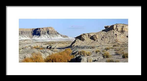 Surreal Framed Print featuring the photograph Utah Outback 42 Panoramic by Mike McGlothlen