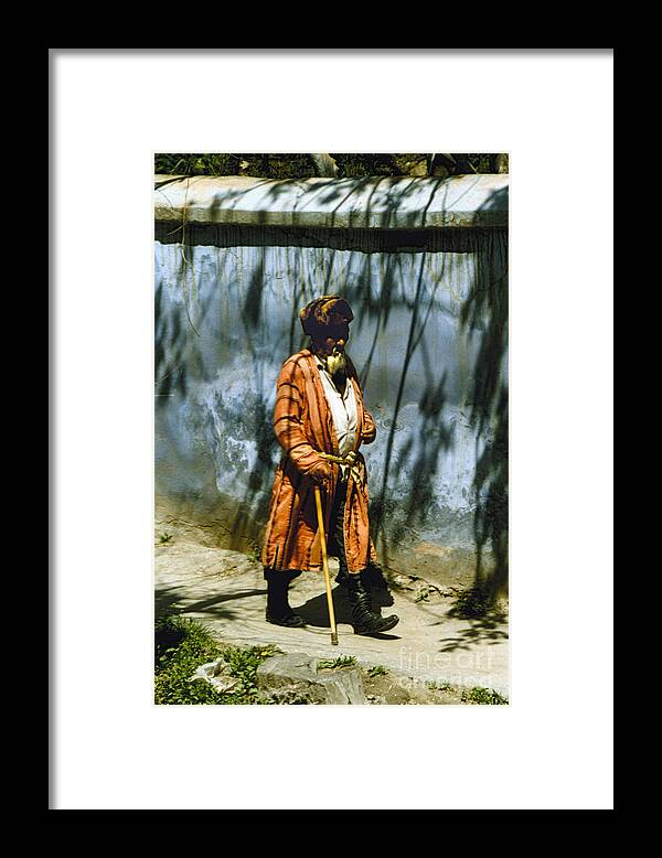 People Framed Print featuring the photograph Uzbek by Heiko Koehrer-Wagner
