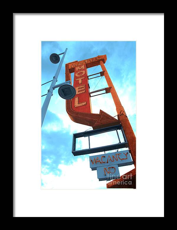 Industrial Framed Print featuring the photograph Vacancy No by Jennifer Camp