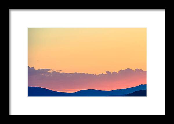 Sunset. Sunrise Framed Print featuring the photograph Vail Sunset by Linda Bailey