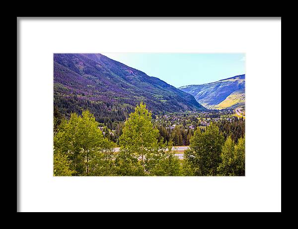 Vail Colorado Framed Print featuring the photograph Vail Vista 1 by Madeline Ellis