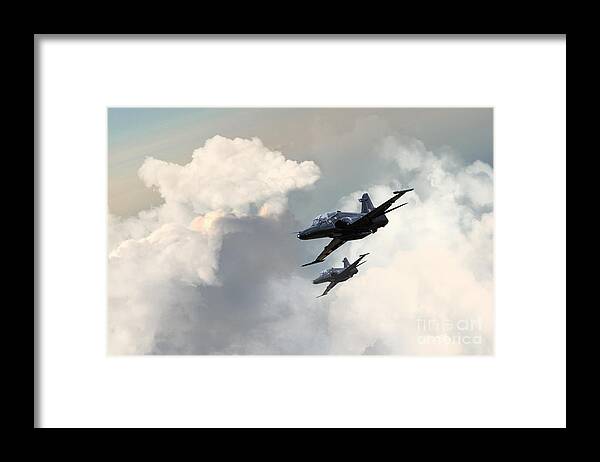 Bae Hawk Framed Print featuring the digital art Valley Hawks by Airpower Art