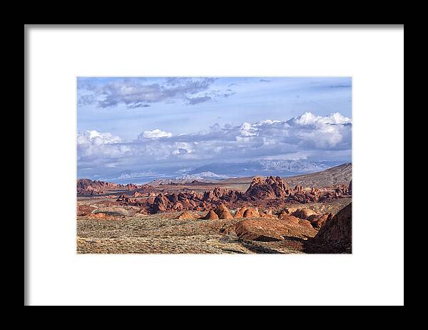 Valley Of Fire Framed Print featuring the photograph Valley of Fire Vista by Debby Richards