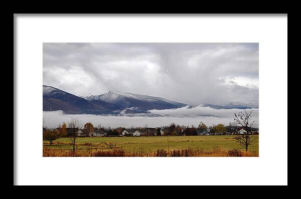 Landscape Framed Print featuring the photograph Valley Weather by Mike Helland
