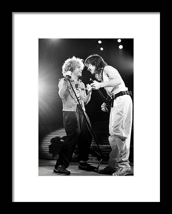 Sammy Hagar Framed Print featuring the photograph Van Halen '86 #1 by Chris Deutsch
