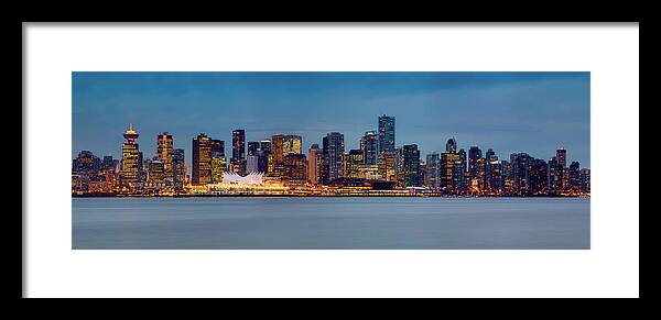 Vancouver Framed Print featuring the photograph Vancouver from Lonsdale Quay by Alexis Birkill