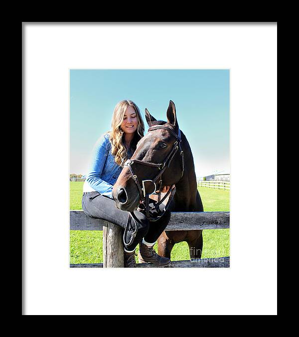  Framed Print featuring the photograph Vanessa Fritz 17 by Life With Horses