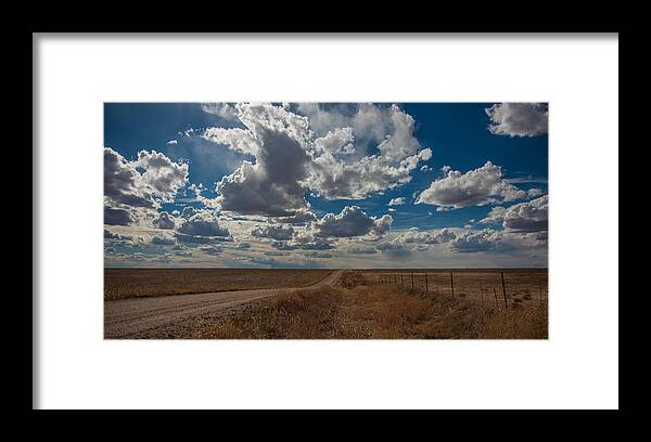 Landscape Framed Print featuring the photograph Days of our Lives in Kansas by Shirley Heier