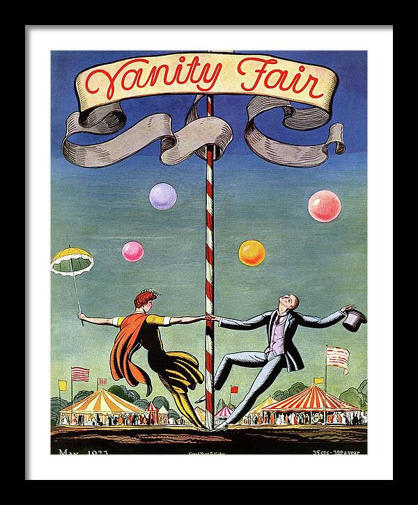 Vanity Fair Cover Featuring A Couple Dancing by Rockwell Kent