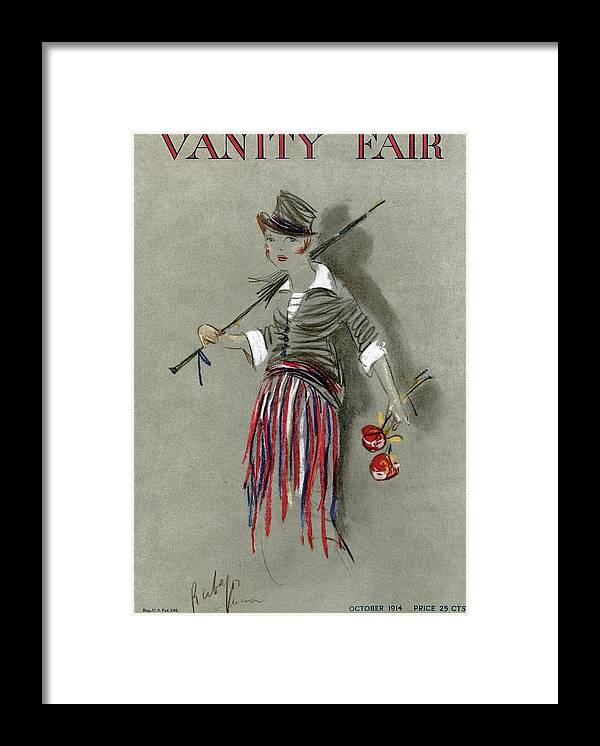 Illustration Framed Print featuring the photograph Vanity Fair Cover Featuring A Poorly Dressed by Rabajoi