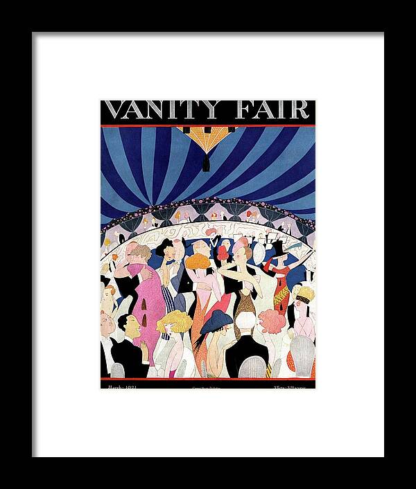Illustration Framed Print featuring the photograph Vanity Fair Cover Featuring Elegant Dancers by A. H. Fish