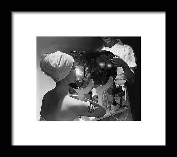Beauty Framed Print featuring the photograph Vapor Bath At Helena Rubinsteins by Lusha Nelson