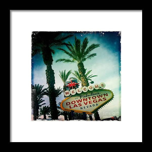 America Framed Print featuring the photograph Vegas by Nina Prommer