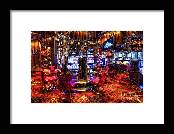 Art Framed Print featuring the photograph Vegas Slot Machines 2.0 by Yhun Suarez