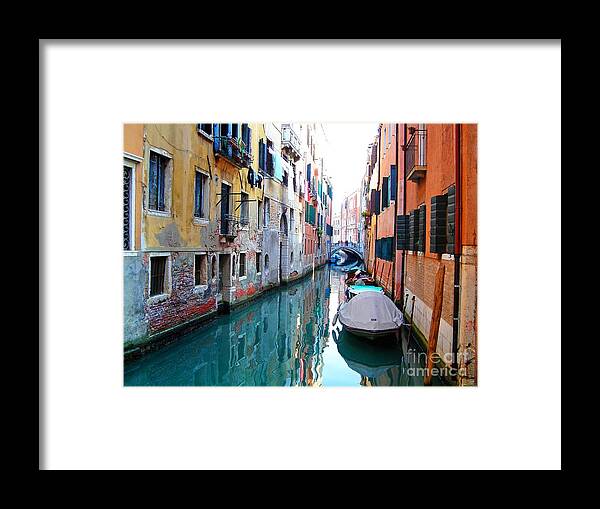 Venice Waterway Iphone Cases Framed Print featuring the photograph Venetian Calm by Phillip Allen