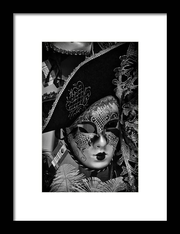 Mask Framed Print featuring the photograph Venetian Carnival Mask by Tom Bell