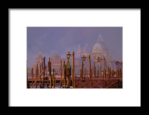 Venice Framed Print featuring the painting Venezia E La Nebbia by Guido Borelli