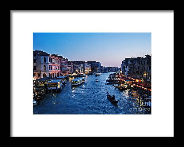 Arquitetura Framed Print featuring the photograph Venezia - Il Gran Canale by Carlos Alkmin