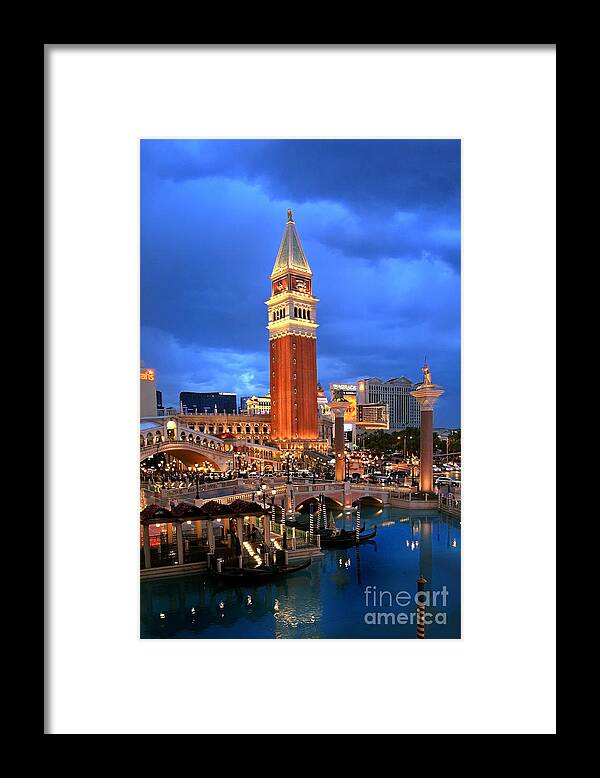 The Venetian Framed Print featuring the photograph Venice Las Vegas by Kate McKenna