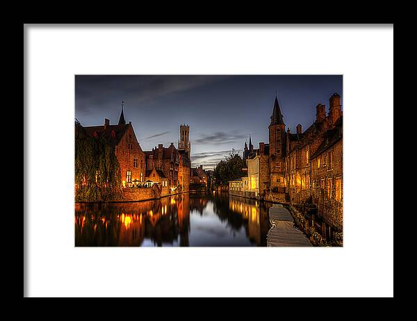 Bruges Framed Print featuring the photograph Venice of the North by Ryan Wyckoff