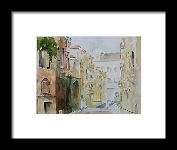 Venice Framed Print featuring the painting Venice Walls by Amanda Amend