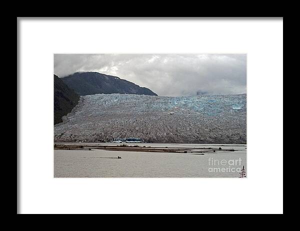 Airplane View.glacier Framed Print featuring the photograph Very Slow by Joseph Yarbrough