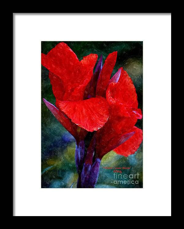 Vibrant Canna Bloom Framed Print featuring the photograph Vibrant Canna Bloom by Patrick Witz