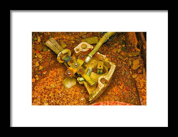 Mining Framed Print featuring the photograph Vibrant controller by Jeff Kurtz