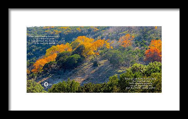 God Framed Print featuring the photograph Vibrant In Faith by David Norman