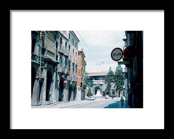 Vicenza Framed Print featuring the photograph Vicenza Italy 1962 by Cumberland Warden