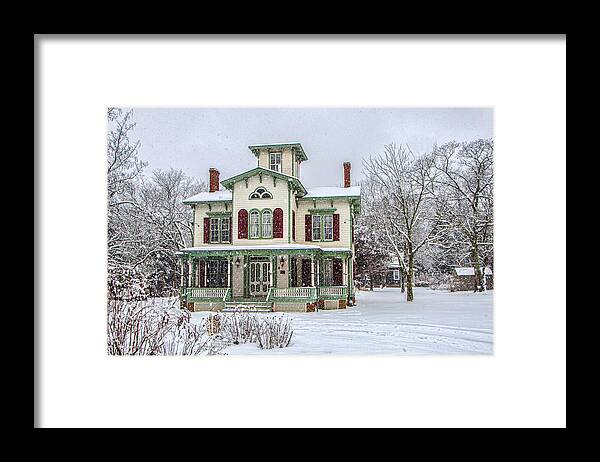 Victorian Framed Print featuring the photograph Victorian Winter by Cathy Kovarik