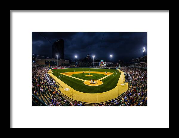 Indiana Framed Print featuring the photograph Victory Field by Ron Pate