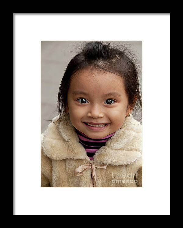 Vietnam Framed Print featuring the photograph Vietnamese Girl 03 by Rick Piper Photography