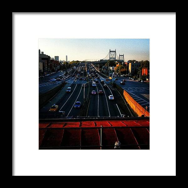 Nyc Framed Print featuring the photograph View from Astoria Blvd Station by Kathleen Barnes