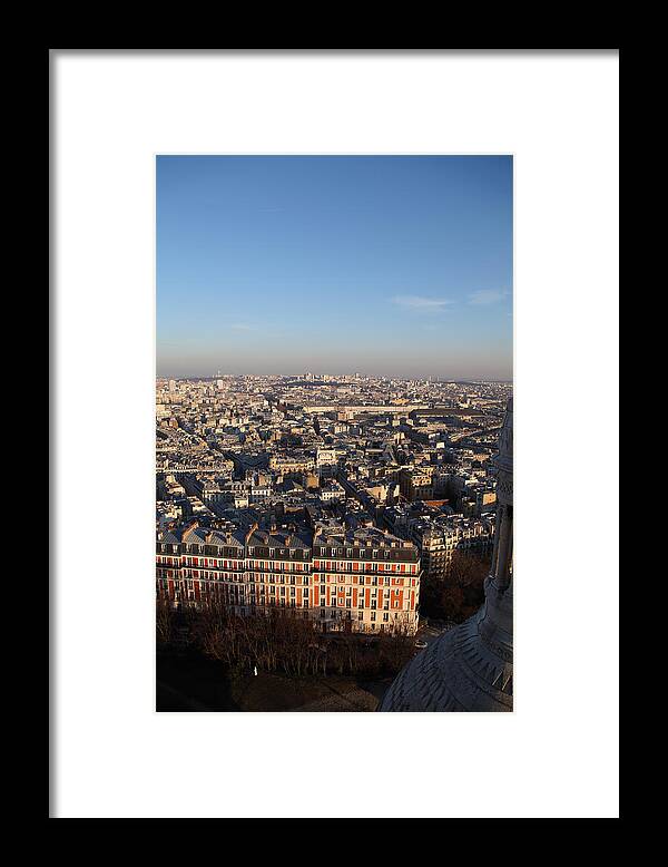 And Framed Print featuring the photograph View from Basilica of the Sacred Heart of Paris - Sacre Coeur - Paris France - 011330 by DC Photographer