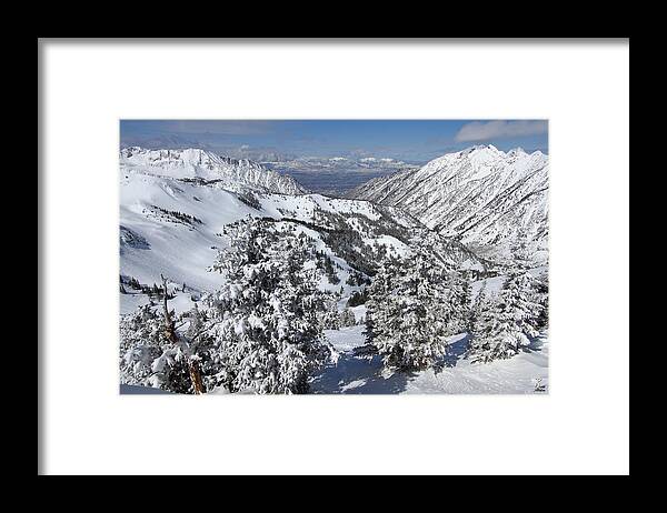 Landscape Framed Print featuring the photograph View from Hidden Peak by Brett Pelletier