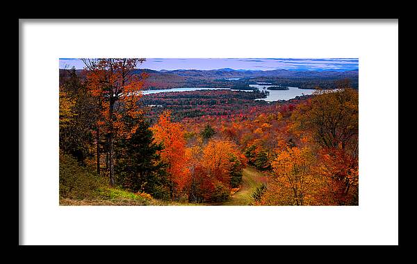 View From Mccauley Mountain Ii Framed Print featuring the photograph View From McCauley Mountain II by David Patterson