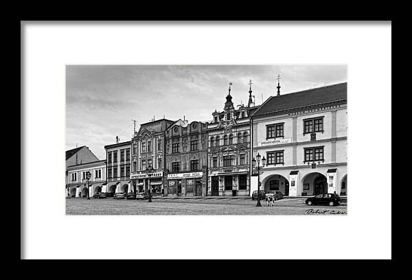 Downtown Kromeriz Framed Print featuring the photograph View from Town Square by Robert Culver